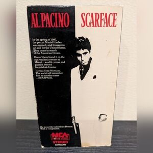 Scarface VHS Tape - Black and White Cover